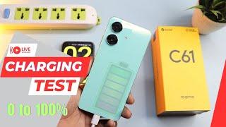 Realme C61 Charging Test with Box Charger | 0 to 100% - Heat Test