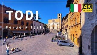 [TODI 2022] 4K Walking Tour in Todi (Perugia Italy) | One of the Best Town for living in the world