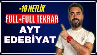 +18 NET AYT EDEBİYAT FULL TEKRAR 2024 - Nokta Atışı AYT Full Tekrar