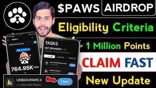 Paws Airdrop Eligibility Criteria  paws news update, paws mystery quest today, paws mystery quest