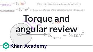 AP Physics 1 review of Torque and Angular momentum | Physics | Khan Academy