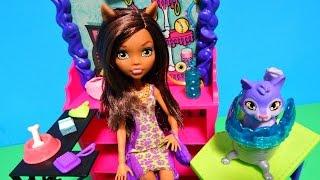 Monster High Clawesome Pet Salon Playset w/ Clawdeen Doll
