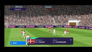 Acrobat Finishing Back Volley Goal by Yussuf Poulsen in e-football PES 