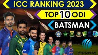 Top 10 ODI batsman in the world 2023 | ICC ranking 2023 best ODI batsman in the world.