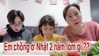 Chiêu đãi anh Zin và Miu món bún chả. Lần đầu tiết lộ công việc ở Nhật của em chồng Pakistan.