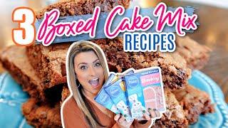 3 GENIUS Recipes That will UPGRADE Boxed Cake Mix! |  THIS ONE BLEW MY MIND!!