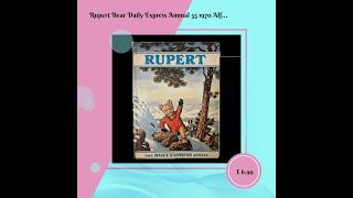 Rupert Bear Daily Express Annual 35 1970 Alfred Bestall Vintage Clipped