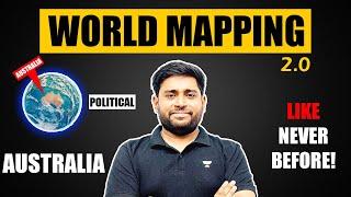 World Mapping: Australia | Political | UPSC/SSC/PCS | Geography by Sudarshan Gurjar