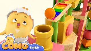 Como | Rube goldberg machine | Learn colors and words | Como Kids TV