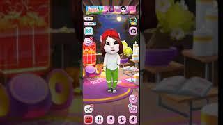 Angela funny reaction  My Talking Angela 1 funny video #mytalkingangela