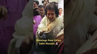 Legend Extremely fortunate to get Blessings from Ustad Zakir Hussain #tablaplayer #music