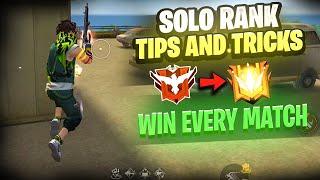 100% working | Solo Rank push tips and tricks 2025 |Win every br rank|How to push rank in free fire