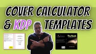 Create a book cover using Amazon KDP's cover calculator and template.