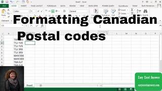 Formatting Canadian Postal codes