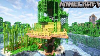 Minecraft House | Building Tree house from Bamboo