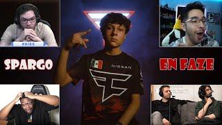 STREAMERS REACCIONAN a SPARG0 FICHADO por FAZE CLAN 