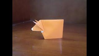 How To Make An Origami Cow Easy - Origami Cow