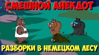 Анекдоты про зверей, Как Медведь с Кабанами разобрался. Мультанекдот