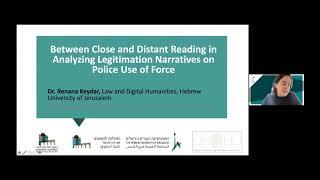 Dr. Ranana Keydar, Between Close and Distant Reading in Analyzing Legitimation Narratives, 25.1.2021