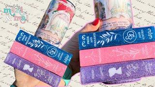 Book Themed 3D Collage Tumbler Tutorial | Featuring Dimensional Drinks Book Sleeves!