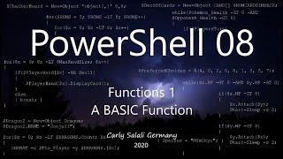 PowerShell 08: Functions 1 - Basic Functions