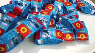 Фасовка семечек - NOTIS - Sunflower seeds packaging, Quad bags