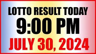 Lotto Result Today 9pm Draw July 30, 2024 Swertres Ez2 Pcso