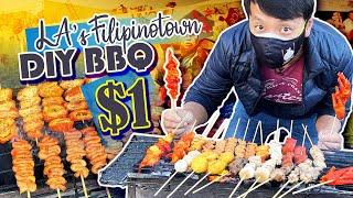 FILIPINO FOOD TOUR in LA’s Filipinotown! DIY BBQ & Best STREET FOOD