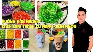 HƯỚNG DẪN LÀM TRÂN CHÂU CỦ NĂNG TOPPING TRÀ SỮA