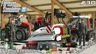 RITER WINDROW IS BROKEN - HYDRAULIC MOTOR DIED | Tyrolean Alps | Farming Simulator 22 | Episode 30