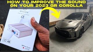 Beat-Sonic PA2T3K mini Amp Install in 2023 Toyota GR Corolla Big Sound Upgrade.     