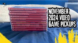 November 2024 Video Game Pickups