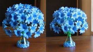 Пластиковая бутылка Цветочная ваза Craft - Бумажные цветы - Идеи домашнего декора