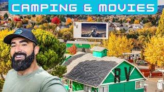 I Reviewed a Campground with a DRIVE IN MOVIE THEATER!