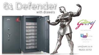 Godrej 61 Defender Prime Gold safe with 16 Drawers