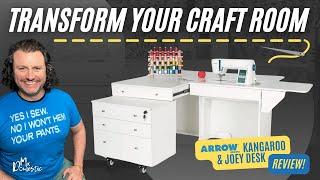 Transforming My Craft Room with Arrow Sewing Furniture: A Kangaroo & Joey Desk Review