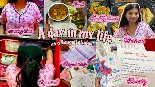 Bengali vlog ( study + daily ) //A day in my life as a Bengali student // Back into routine 🩷🫧