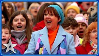 Pop Voices Choir make BGT HISTORY with first-ever 'SIX YESES'! | Auditions | BGT 2025