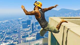 GTA 5 Funny/Crazy Jump Compilation (GTA V Fails Funny Moments)