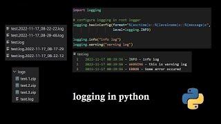 logging in python with log rotation and compression of rotated logs