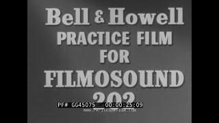 BELL & HOWELL FILMOSOUND 202 PROMO FILM  16mm MOVIE PROJECTOR w/ MAGNETIC SOUNDTRACK  GG45075