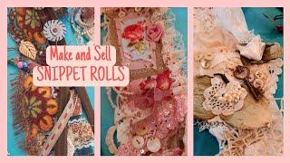 Snippet Roll DIY / Junk Journal Tucks / Make and Sell !