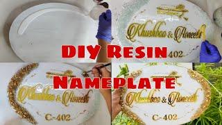 Step by step rein art tutorial | Which resin to use | Tips & Tricks | DIY Resin Nameplate