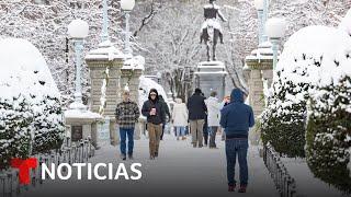 El vórtice polar impone el mal tiempo desde Kansas City hasta Philadelphia | Noticias Telemundo