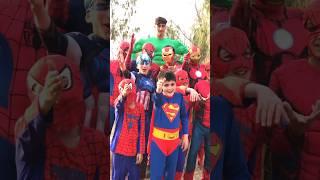 Hulk eating spider man Superheroes fun #shorts