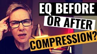 What's best, EQ or Compressor First? (Beginner Tips for Mixing)