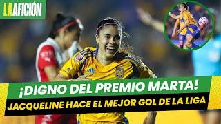 Jacqueline Ovalle hace golazo digno del Premio Marta en la victoria de Tigres sobre Chivas