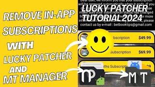 How to Remove Subscriptions and Purchases in Apps Using Lucky Patcher 2024 Tutorial