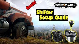 How to Setup Shifter for SnowRunner   Thrustmaster & Logitech Shifter Setup