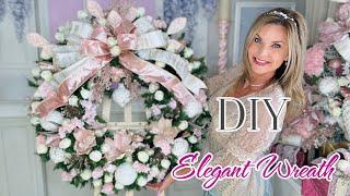  NEW!! DIY ELEGANT WREATH TUTORIAL~Bridgerton~Shabby Chic Christmas  Ep 4 Olivia's  Romantic Home